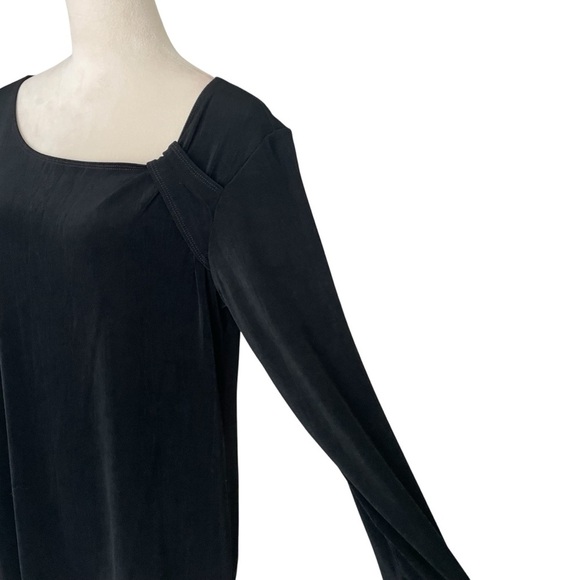 Chico’s Travelers Women Top XL Asymmetrical Neckline Casual Wrinkle Free Size 3 - Picture 6 of 7